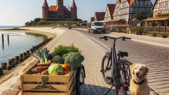 Fahrradtouren in Scharbeutz mit Lastenrad und Hund